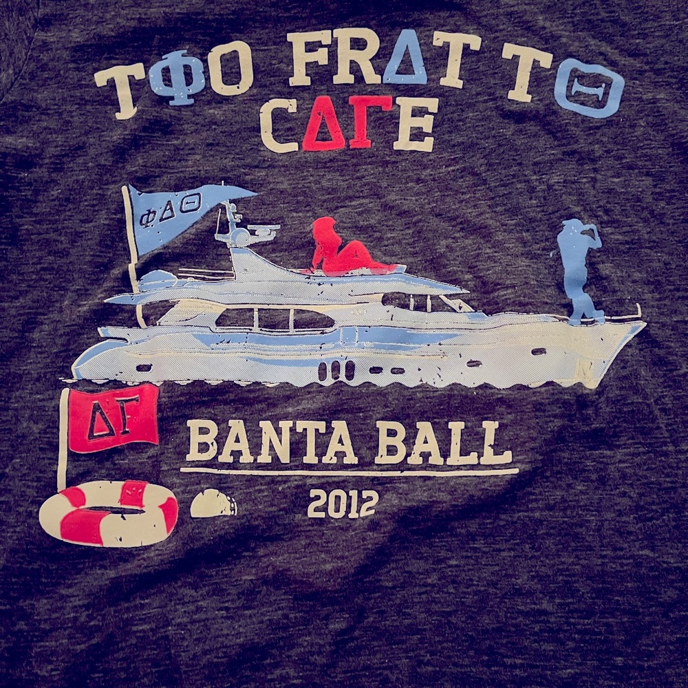 University of Florida Delta Gamma/Phi Delta Theta Greek party tshirt